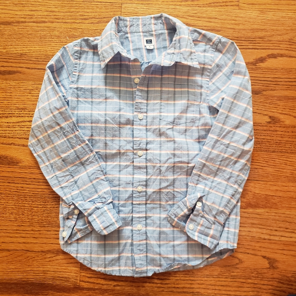 Janie & Jack Checkered Button Down Shirt